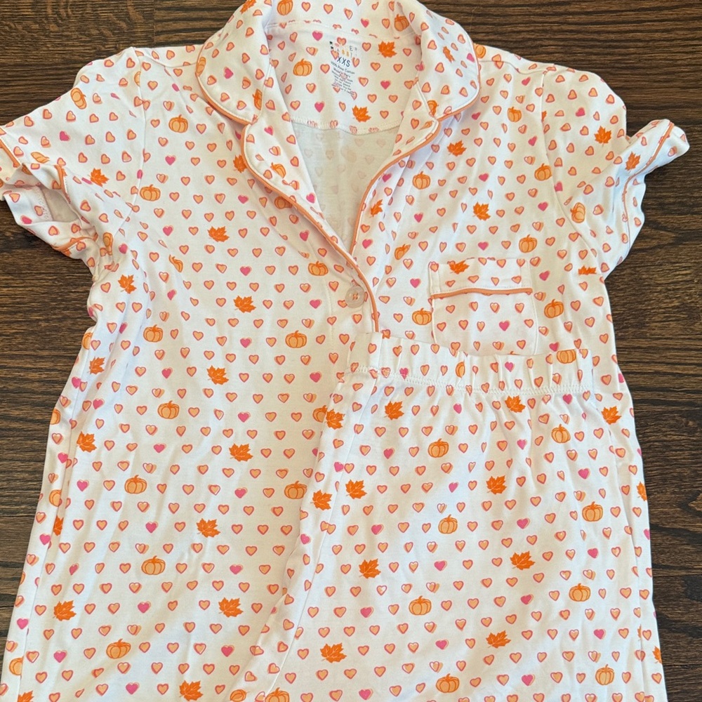 Roller Rabbit Autumn hearts polo set